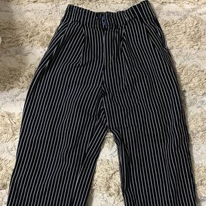 Urban Outfitters size 0 wide legged stripped pants